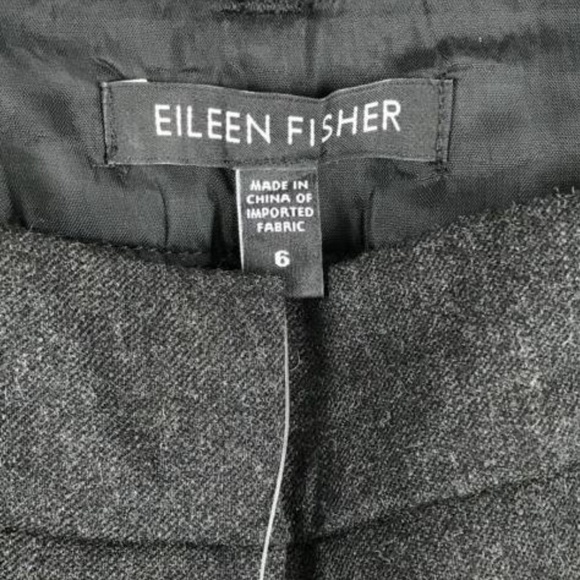 Eileen Fisher Stretch Flannel Melange Trouser - Picture 3 of 6